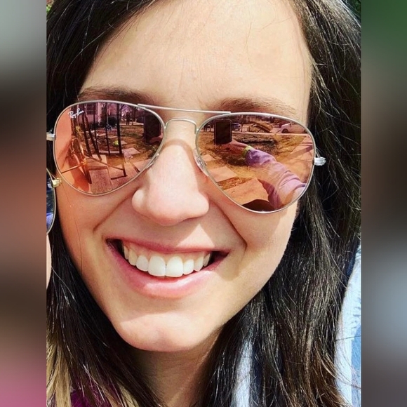 RayBan Aviator Pink Mirror RB3025 New - Picture 11 of 13